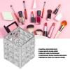 Acrylic Make Up Storage Cup lunch box , Makeup Brush Holder , European sty1e Make Up Crystal Cosmetics Brushes Cup for Bathroom Home Bedroom Office (Silver) , Makeup Brush Holder , Acrylic Make Up St view 3