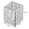 Acrylic Make Up Storage Cup lunch box , Makeup Brush Holder , European sty1e Make Up Crystal Cosmetics Brushes Cup for Bathroom Home Bedroom Office (Silver) , Makeup Brush Holder , Acrylic Make Up St view 4