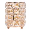 Acrylic Make Up Storage Cup lunch box , Makeup Brush Holder , European sty1e Rounded Crystal Glass Cosmetic lunch box for Bathroom Home Bedroom Office (Gold) , Makeup Brush Holder , Acrylic Make Up S view 1