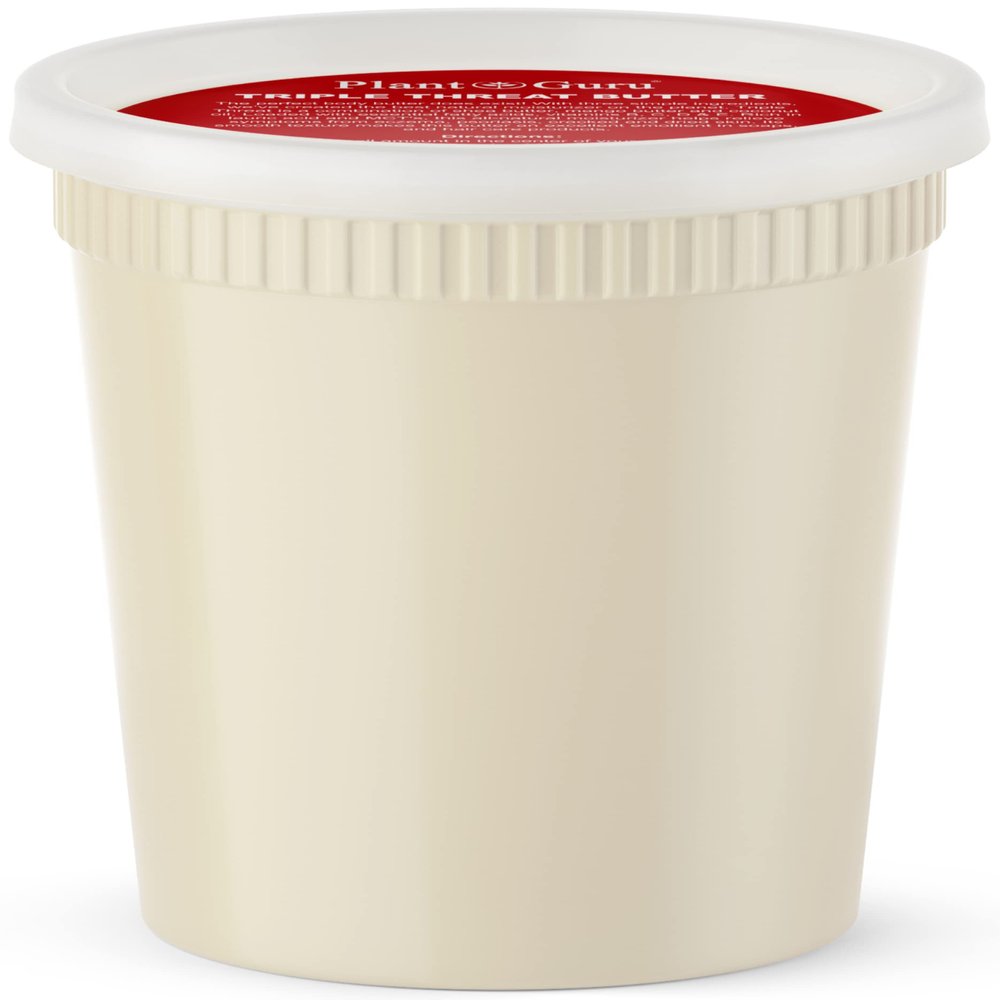 Triple Threat Body Butter 30 oz. / 1.9 lbs. - Blend of Shea, Mango & Coconut Oil - 100% Pure Natural Raw Unrefined Moisturizer For Dry Skin, Face And Hair. Great For Lip Balm and Soap Making