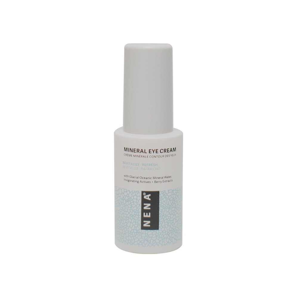 NENA Skincare Mineral Eye Cream - Hydrating Under Eye Cream for Dark Circles - Reduces Appearance of Puffiness with Canadian Glacial Water - 0.5 oz.