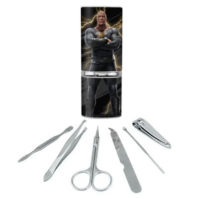 Black Adam Stainless Steel Manicure Pedicure Grooming Beauty Care Travel Kit