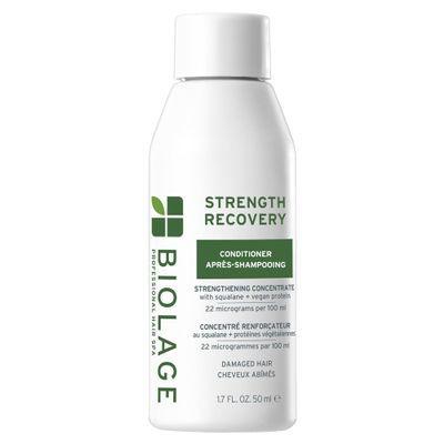Biolage Strength Recovery Conditioner - Moisturizes & Strengthens Damaged Hair, Softness & Shine, Olive Squalane & Vegan Proteins, Paraben-Free, Vegan, 1.7 Fl Oz