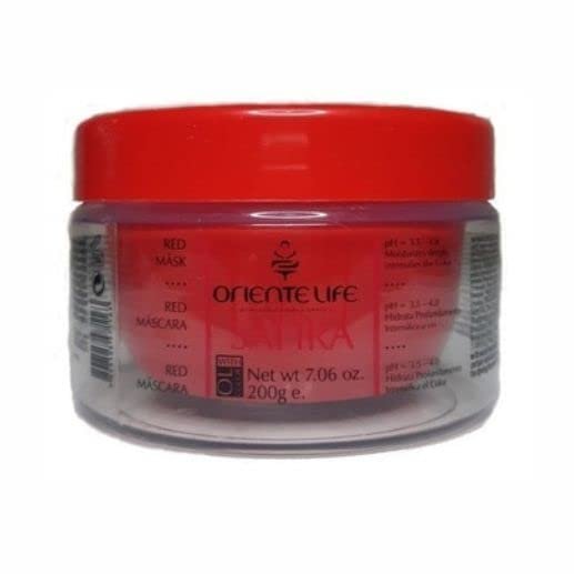Oriente Life Red Mask 200g (7.06oz) - The SAPPHIRE LINE was specially developed to revive the color and treat red, red, blonde, gray hair, or with light streaks. Contains the exclusive OL COLOR
