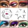 FaYaCa Eyeliner Stencils, Eyeshadow Stencils, Cat Eyeliner Stencil, Wing Eyeliner's Stencil, Eye Makeup 6 in1, Top Liner, Double Wing, Fish Tail, Extravagant Cat, Reusable, White view 2
