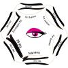 FaYaCa Eyeliner Stencils, Eyeshadow Stencils, Cat Eyeliner Stencil, Wing Eyeliner's Stencil, Eye Makeup 6 in1, Top Liner, Double Wing, Fish Tail, Extravagant Cat, Reusable, White view 4
