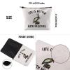 G2TUP Pelican Lover Gift Life Is Better With Pelicans Makeup Bag Pelican Whisperer Cosmetic Bag Bird Lover Gift Animal Lover Gift Zookeeper Zipper Travel Pouch (Life Is Better With Pelicans White Bag) view 3