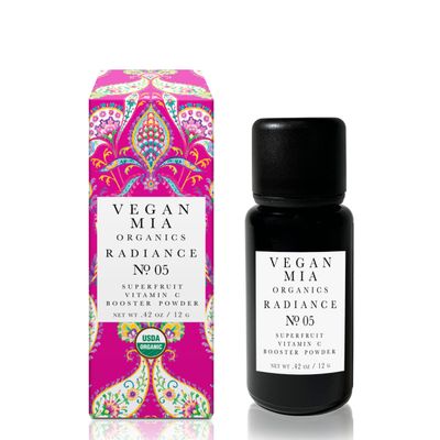 Vegan Mia - USDA Organic Radiance Superfruit Vitamin C Booster Powder, Facial Vitamin C Powder for All Skin Types, Organic Plant-Based Vitamin Powder for Face Skincare, No Synthetics, 12g