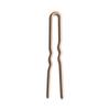 Day Rate Beauty Min Pins (2-Inch, Tube of 12)  Small U-Shaped French Hair Pins for Short Hair, Braids & Updos  Nylon-Coated, Anti-Snag, Hair-Safe  Made in USA (Camel) view 1