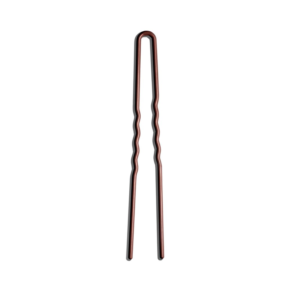 Day Rate Beauty Oversized Power Pin (7-Inch)  Large U-Shaped French Hair Pin for Buns, French Twists & Updos  Nylon-Coated, Anti-Snag, Hair-Safe  Made in USA (Crimson)