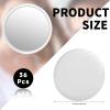 Blulu 36 Pieces Compact Mirror Bulk Mini Portable Round Small Makeup Pocket Mirror for Gifts Purse Women Travel Daily Use Christmas Thanksgiving 2.76 Inch (White) view 3