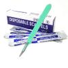 A2Z SCILAB Disposable Sterile Scalpel #11, Training Podiatry & Corn Callous Tools, Precision Carbon-Steel Blades with Plastic Handle - Individual Pouches - Podiatry Pedicure & More - Box of 10 view 1