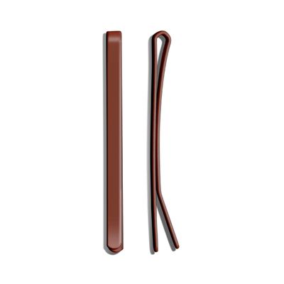 Day Rate Beauty Hero Pins (2-Inch, Tube of 12) Professional Bobby Pins for Secure Buns & Updos Nylon-Coated, Anti-Snag, Color-Matched, Hair-Safe Made in USA (Crimson)