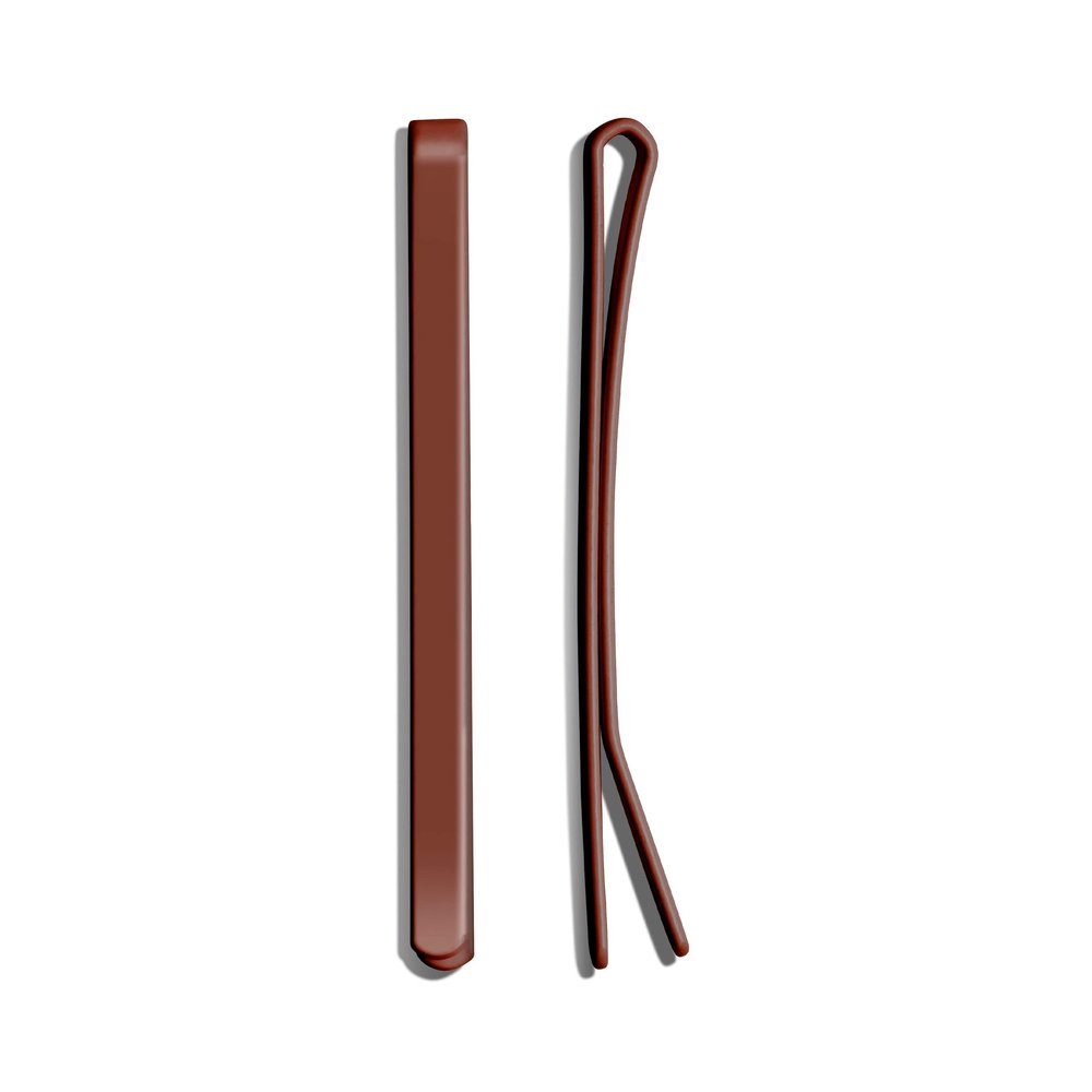 Day Rate Beauty Hero Pins (2-Inch, Tube of 12) Professional Bobby Pins for Secure Buns & Updos Nylon-Coated, Anti-Snag, Color-Matched, Hair-Safe Made in USA (Crimson)