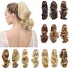 14" Curly Claw Clip Ponytail Temperature Fiber Synthetic Hair Piece Pony Tail Clip On Extension Voluminous Wavy for Women 20 Colors (#234/613 Sandy Brown & Light Bleach Blonde) view 1