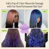 INH Hair Dye Set - Color Depositing Conditioner Bundle in Ruby Red, Royal Sapphire Dark Blue, & Flamingo Topaz Pink, Semi Permanent Hair Dye for Women & Men, Vegan, Ammonia & Sulfate-Free, 6oz view 3