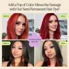 INH Hair Dye Set - Color Depositing Conditioner Bundle in Ruby Red, Royal Sapphire Dark Blue, & Flamingo Topaz Pink, Semi Permanent Hair Dye for Women & Men, Vegan, Ammonia & Sulfate-Free, 6oz view 4