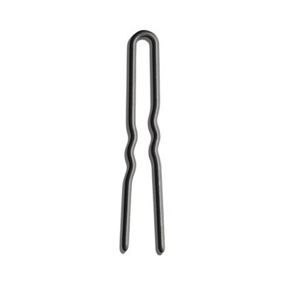 Day Rate Beauty Min Pins (2-Inch, Tube of 12) Small U-Shaped French Hair Pins for Short Hair, Braids & Updos Nylon-Coated, Anti-Snag, Hair-Safe Made in USA (Carbon)