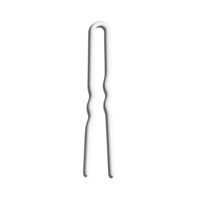 Day Rate Beauty Min Pins (2-Inch, Tube of 12) Small U-Shaped French Hair Pins for Short Hair, Braids & Updos Nylon-Coated, Anti-Snag, Hair-Safe Made in USA (Ivory)