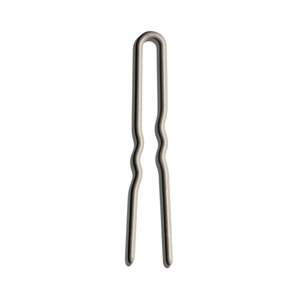 Day Rate Beauty Min Pins (2-Inch, Tube of 12) Small U-Shaped French Hair Pins for Short Hair, Braids & Updos Nylon-Coated, Anti-Snag, Hair-Safe Made in USA (Dove)
