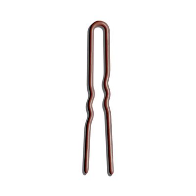 Day Rate Beauty Min Pins (2-Inch, Tube of 12) Small U-Shaped French Hair Pins for Short Hair, Braids & Updos Nylon-Coated, Anti-Snag, Hair-Safe Made in USA (Crimson)