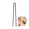 Day Rate Beauty Petite Power Pin (5.5-Inch)  U-Shaped French Hair Pin for Buns & Updos  Nylon-Coated, Anti-Snag, Hair-Safe  Made in USA (Carbon) view 1