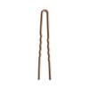 Day Rate Beauty Petite Power Pin (5.5-Inch)  U-Shaped French Hair Pin for Buns & Updos  Nylon-Coated, Anti-Snag, Hair-Safe  Made in USA (Camel) view 2