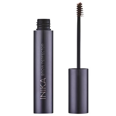 INIKA Brow Perfector | Instant Volumiser and Tint to Fill, Shape and Color Brows. Natural Babmoo Fibres, Vegan Ingredients and Dual Ended Custom Brush Head. Birch