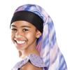 Red by Kiss Kids Satin Braid Bonnet, Comfy Wide Band for long hair, long braids (Tie Dye Pink/Purple) view 1