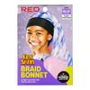 Red by Kiss Kids Satin Braid Bonnet, Comfy Wide Band for long hair, long braids (Tie Dye Pink/Purple) view 2
