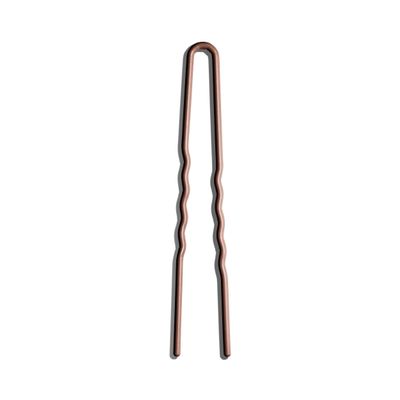 Day Rate Beauty Petite Power Pin (5.5-Inch) U-Shaped French Hair Pin for Buns & Updos Nylon-Coated, Anti-Snag, Hair-Safe Made in USA (Fawn)