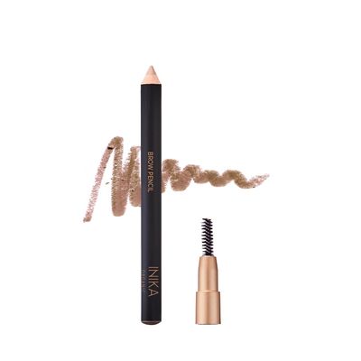 INIKA Organic Brow Pencil | Shape, Fill, Define + Increase Volume with Longwearing Pigments, Rich Colour & Nourishing Skincare Ingredients. 100% Natural + Water-Resistant. Blonde