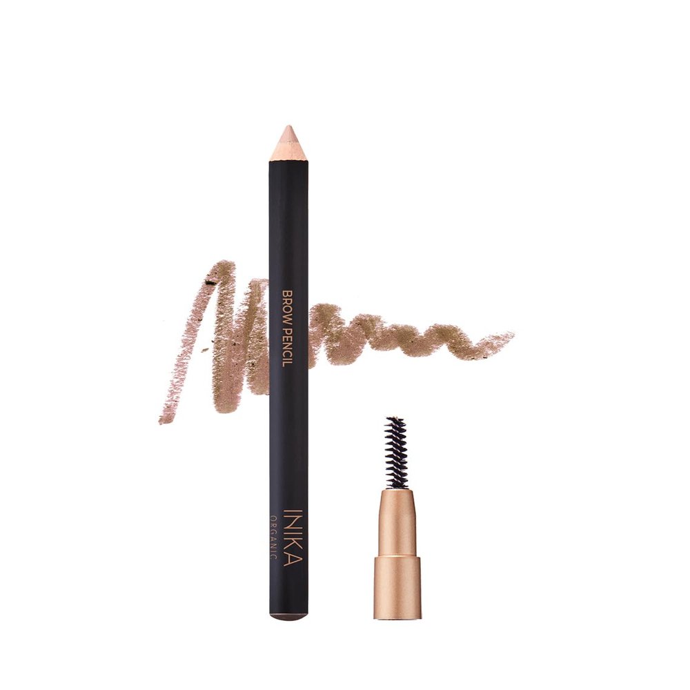 INIKA Organic Brow Pencil | Shape, Fill, Define + Increase Volume with Longwearing Pigments, Rich Colour & Nourishing Skincare Ingredients. 100% Natural + Water-Resistant. Blonde