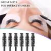 100 Pack Mascara Wand Eyelash Brush Disposable Eye Lash Applicator Makeup Tool Kit (Black-Handle100pcs) view 4