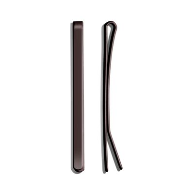 Day Rate Beauty Hero Pins (2-Inch, Tube of 12) Professional Bobby Pins for Secure Buns & Updos Nylon-Coated, Anti-Snag, Color-Matched, Hair-Safe Made in USA (Cocoa)