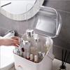 Cosmetic Storage Box, Dresser Lipstick Skin Care Storage Box, Dustproof Large Capacity, Portable Handle With Drawer, Fully Open Waterproof Cover, Perfect For Bathroom Countertop Bedroom Dresser view 3
