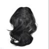 14" Curly Claw Clip Ponytail Temperature Fiber Synthetic Hair Piece Pony Tail Clip On Extension Voluminous Wavy for Women 20 Colors (#1 Jet Black) view 4