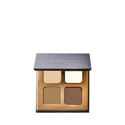 INIKA Organic Brow Palette. Custom Eyebrow Colour and Wax to Sculpt, Fill and Set Brows with long-lasting results. Vegan and Natural Ingredients.