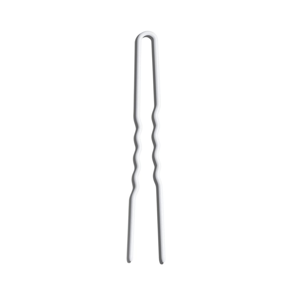 Day Rate Beauty Foundation Pins (3-Inch, Tube of 12) U-Shaped French Hair Pins for Buns, Chignons & Updos Nylon-Coated, Anti-Snag, Hair-Safe Made in USA (Ivory)
