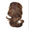 14" Curly Claw Clip Ponytail Temperature Fiber Synthetic Hair Piece Pony Tail Clip On Extension Voluminous Wavy for Women 20 Colors (#R6/30 Dark Brown & Light Auburn) view 3