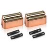 2 Pack Shaver Replacement Foil and Cutters Compatible with BaBylissPRO Double FXFS2 Metal Shaver foil Replacement,Rose Gold view 1
