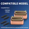 2 Pack Shaver Replacement Foil and Cutters Compatible with BaBylissPRO Double FXFS2 Metal Shaver foil Replacement,Rose Gold view 3