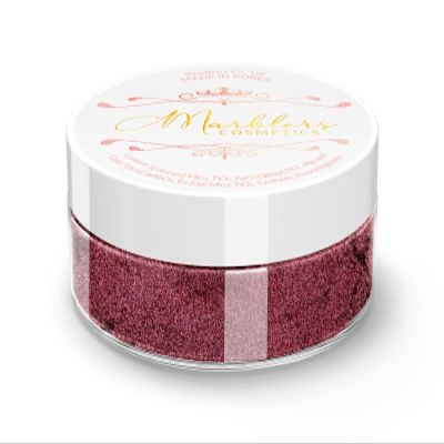 MARBLERS Fine Synthetic Mica Powder [Grace Maroon] 0.11oz (3g) | Highly Pigmented | Non-Toxic, Vegan, Cruelty-Free | Lip Gloss, Lipstick, Bath Bomb, Nail Polish, Nail Art | Party, Body, Face Makeup