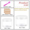 4 oz Body Butter Containers with Lids + 2oz Small Plastic Containers (Set of 24) - Plastic Jars with Lids for Lip Scrub, Cream, Slime, Craft Storage view 4