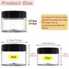 4 oz Body Butter Containers with Lid + 2oz Small Plastic Containers (Set of 24) - Plastic Jars with Lids for Lip Scrub, Cream, Slime, Craft Storage view 2
