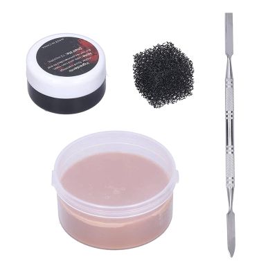 Halloween Liquid Latex Special Effects SFX for Fake Scar Wound Makeup Scar Wax Btl Liquid Btl Fake Blood Spatula Tool Stipple Sponge for Halloween Cosplay Fake Blood Spray Skin Wax Modeling Scar Wax