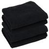 PERFEHAIR Black Hand Towels (4-Pack, 16 X 27 Inches)-Barber Hand Cotton Towel for Gym, Bathroom, Hair Salon, Soft & Absorbent view 1