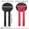 Satin Bonnet Silk Hair Bonnets for Women Curly Hair Wrap for Sleeping - Reversible With Tie Band Night Cap Double Layer for Curly Hair (Black + Red) view 3