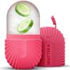 Ice Roller for Face and Eye Glow Naturally and Skincare, Ice Face Roller, Ice Facial Cube, Silicone Ice Mold, Ice Roller Face for Beauty and Skin Care Gift for Men & Women Face Ice Roller (Pink) view 1