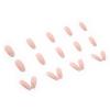 DANMANR Long Press on Nails Square French Fake Nails Full Cover Nude Acrylic False Nails for Women and Girls 24PCS (Pink White) view 3
